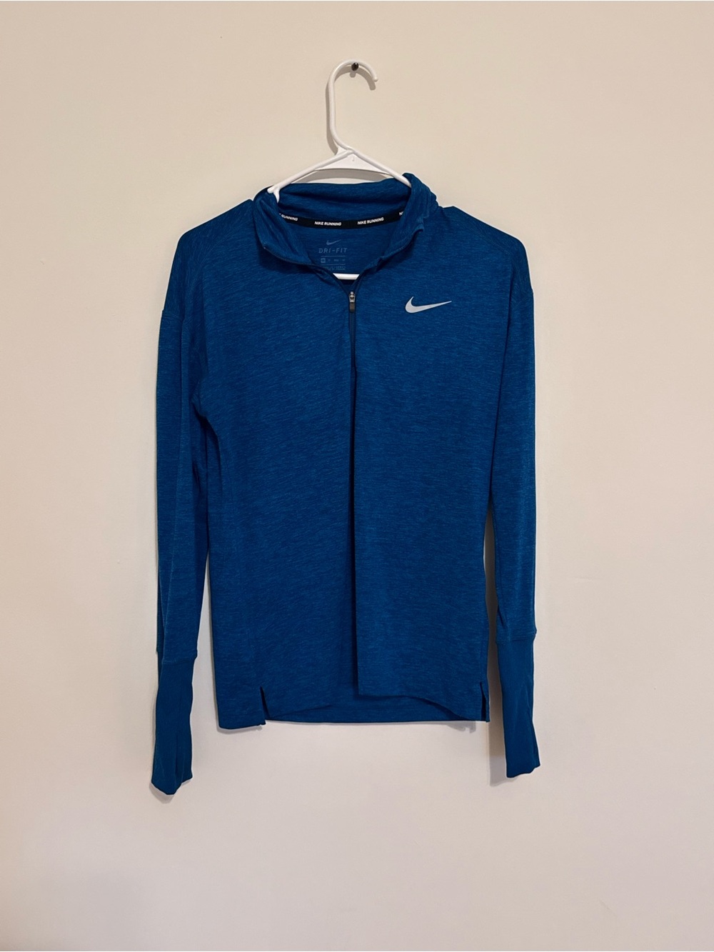 Nike Blue Zip-Up Performance Hoodie